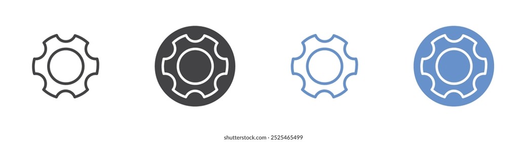 Settings icon Thin outline art symbol