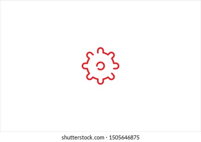Settings icon in trendy flat style isolated on white background vector illustration