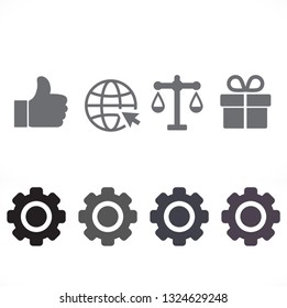 SETTINGS icon  vector 10 eps design