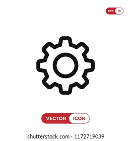 Settings icon vector