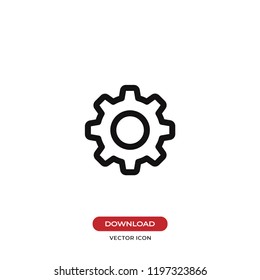 Settings icon vector