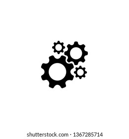 Settings icon vector