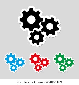 Settings icon - vector
