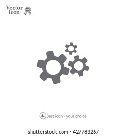 Settings icon vector