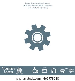 Settings icon vector