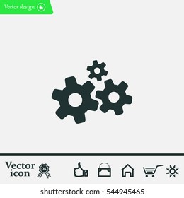 Settings icon vector
