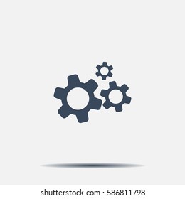 Settings icon vector