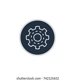 Settings icon vector