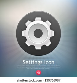 Settings icon. Vector. Eps 10.