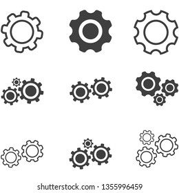 settings icon vector eps 10