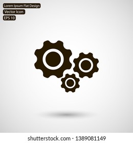 settings icon vector eps 10 , Lorem ipsum flat design