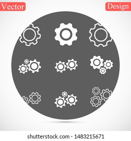 settings icon vector eps 10 , Lorem ipsum flat design