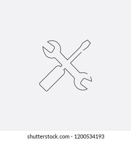settings icon, vector illustration