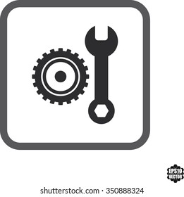 Settings icon. Vector illustration