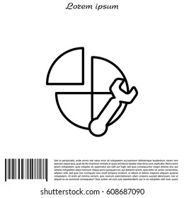 Settings icon. vector illustration