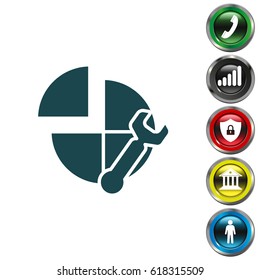 Settings icon. vector illustration