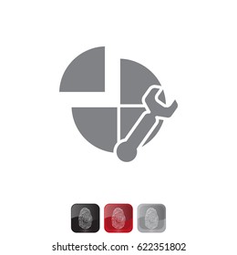 Settings icon. vector illustration