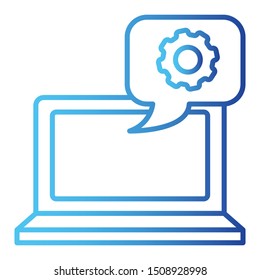 Settings Icon, Vector Illustration, Business Outline