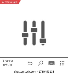 settings Icon. Vector illustration EPS 10.