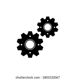 Settings icon vector illustration logo template