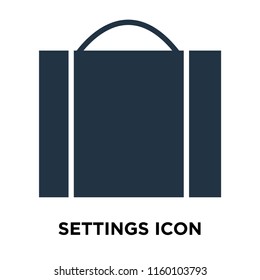 Settings icon vector isolated on white background, Settings transparent sign