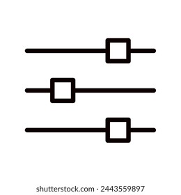 Settings icon = vector line  illustratoin
