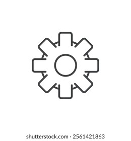 Settings icon Vector logo set flat