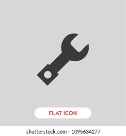 Settings icon vector, mechanism symbol. Modern flat vector illustration for web and mobile app