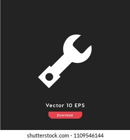 Settings icon vector, mechanism symbol. Modern flat vector illustration for web and mobile app