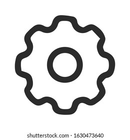 settings icon vector, modern, minimalist style for user interface ( ui ) designs.