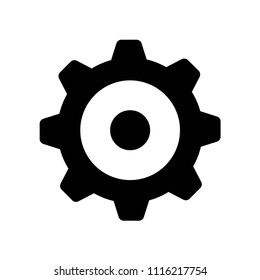 Settings icon vector icon. Simple element illustration. Settings symbol design. Can be used for web and mobile.