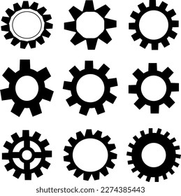 Settings Icon vector Simple Icon Pack. Vector