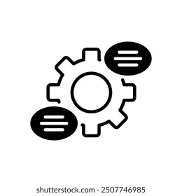 Settings icon vector stock illustration