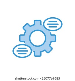 Settings icon vector stock illustration