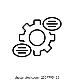 Settings icon vector stock illustration