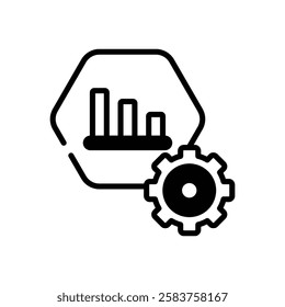 Settings icon vector stock illustration