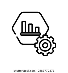Settings icon vector stock illustration