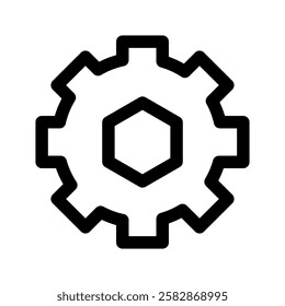 Settings Icon Vector Symbol Design Illustration