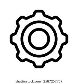 Settings Icon Vector Symbol Design Illustration