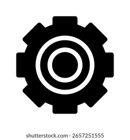 Configurações Ícone Vetor Símbolo Design Ilustração