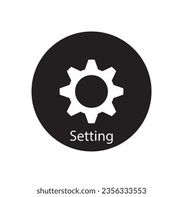 settings icon vector template illustration logo design