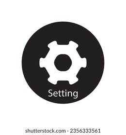 configuración icono diseño de ilustración de plantilla de vector
