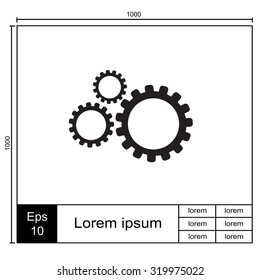 Settings icon vetor.