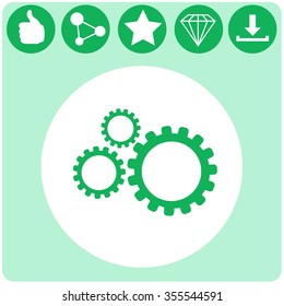 Settings icon vetor.