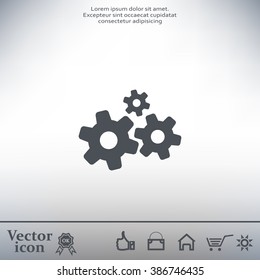 Settings icon vetor