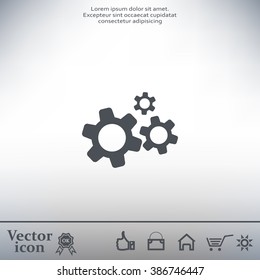 Settings icon vetor