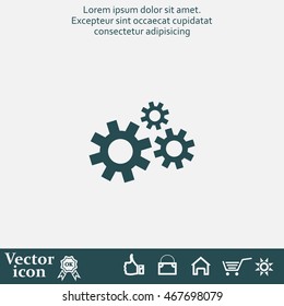 Settings icon vetor