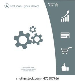 Settings icon vetor