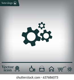 Settings icon vetor