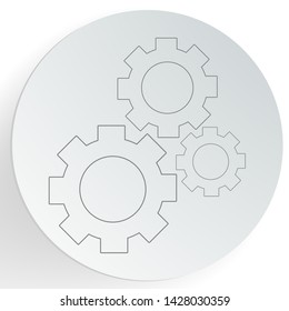 Settings icon. Web development concept. Vector illustration.